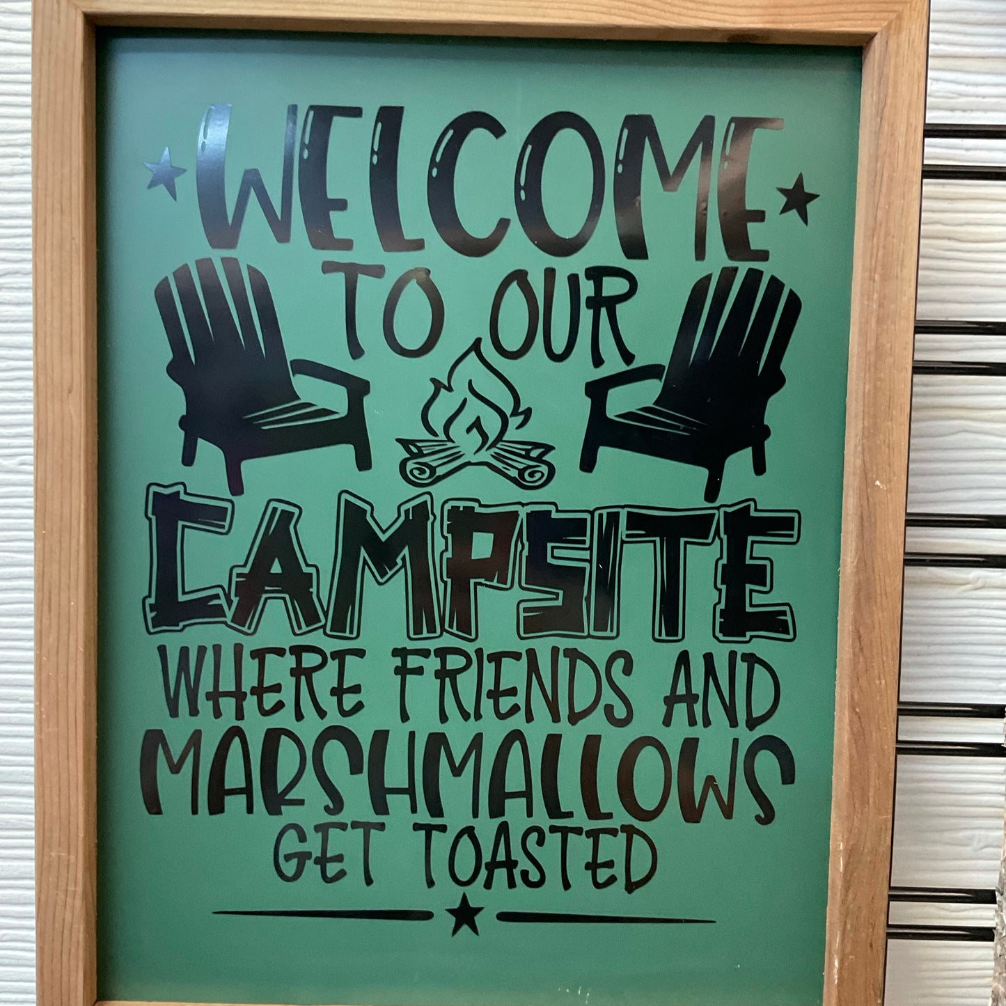 Welcome to our Campsite Sign