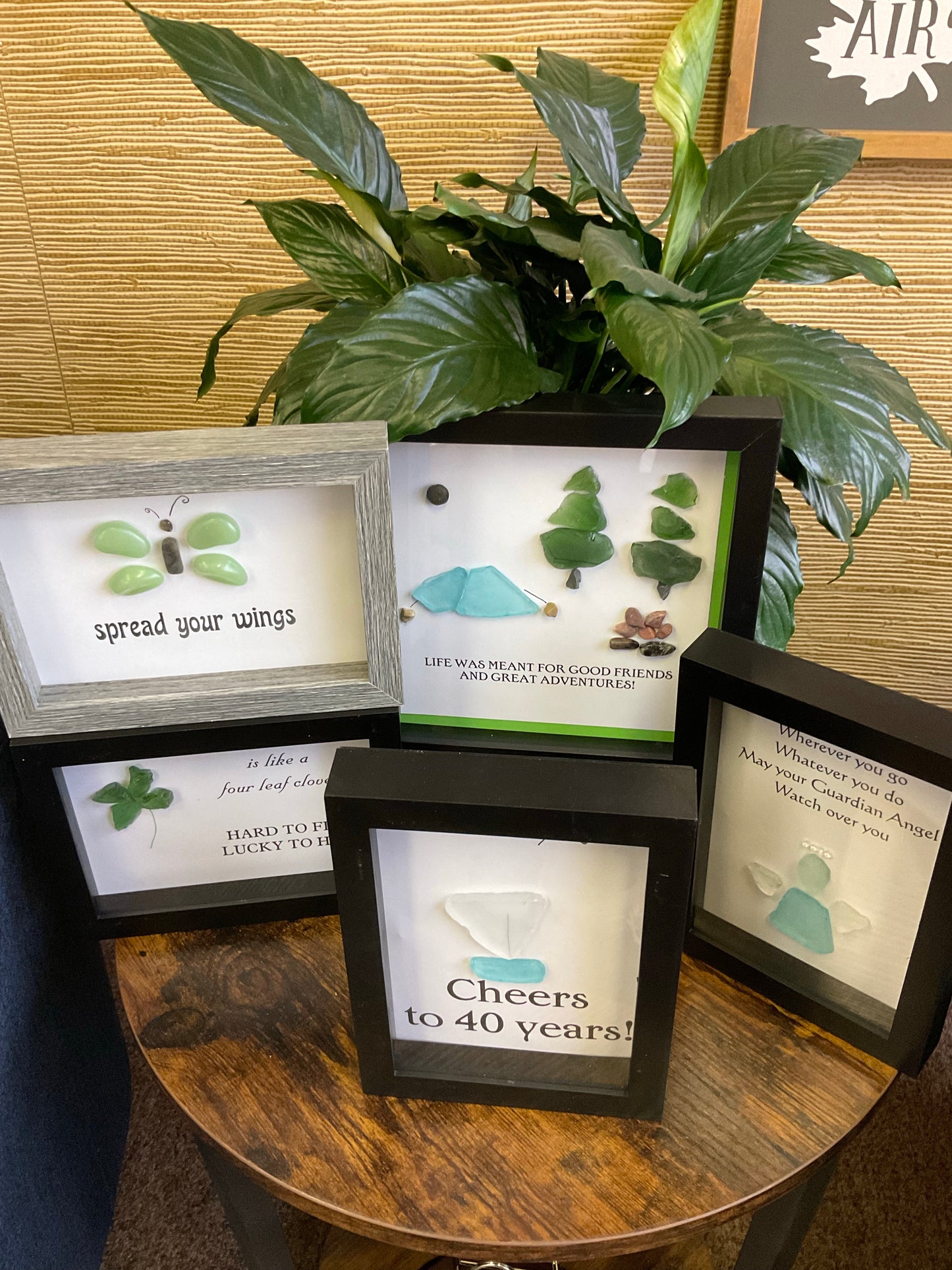 Pebble Art Shadow Boxes