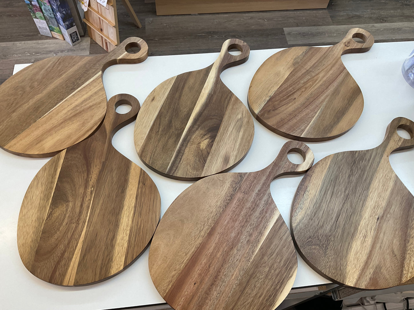 Wood serving board