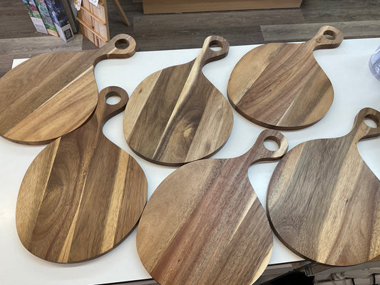 Wood serving board