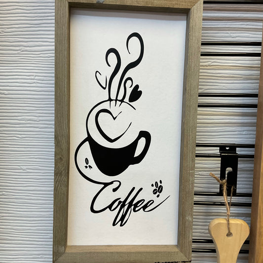 Coffee with Heart Sign