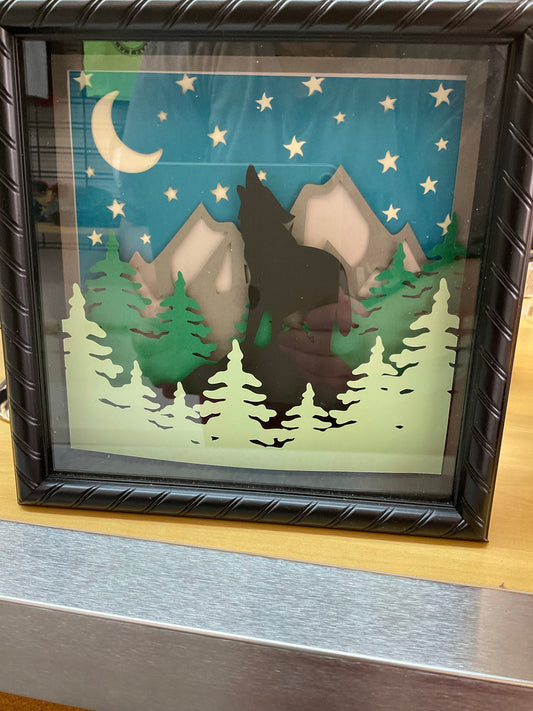 Wolf Shadow Box