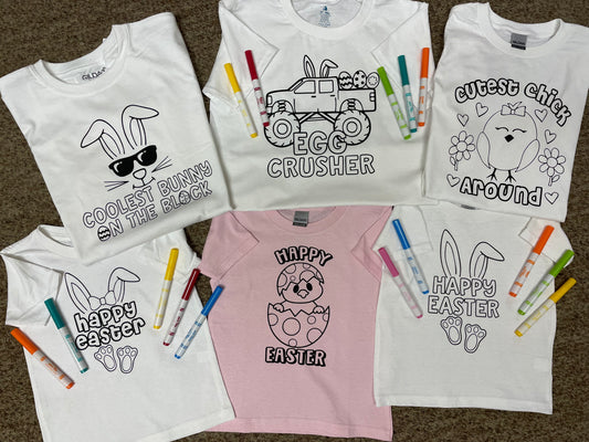 Easter Coloring T-Shirts