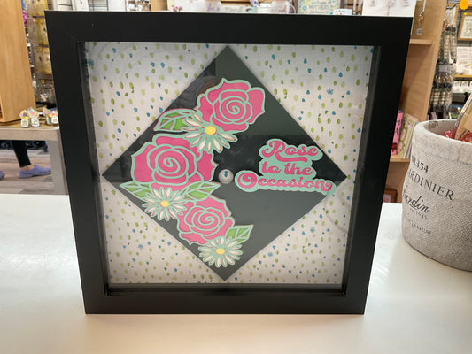 Rose to the Occasion Grad Shadow Box