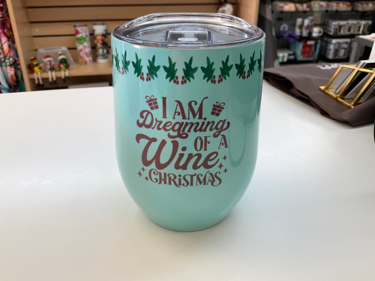 Insulated Holiday Wine Tumblers