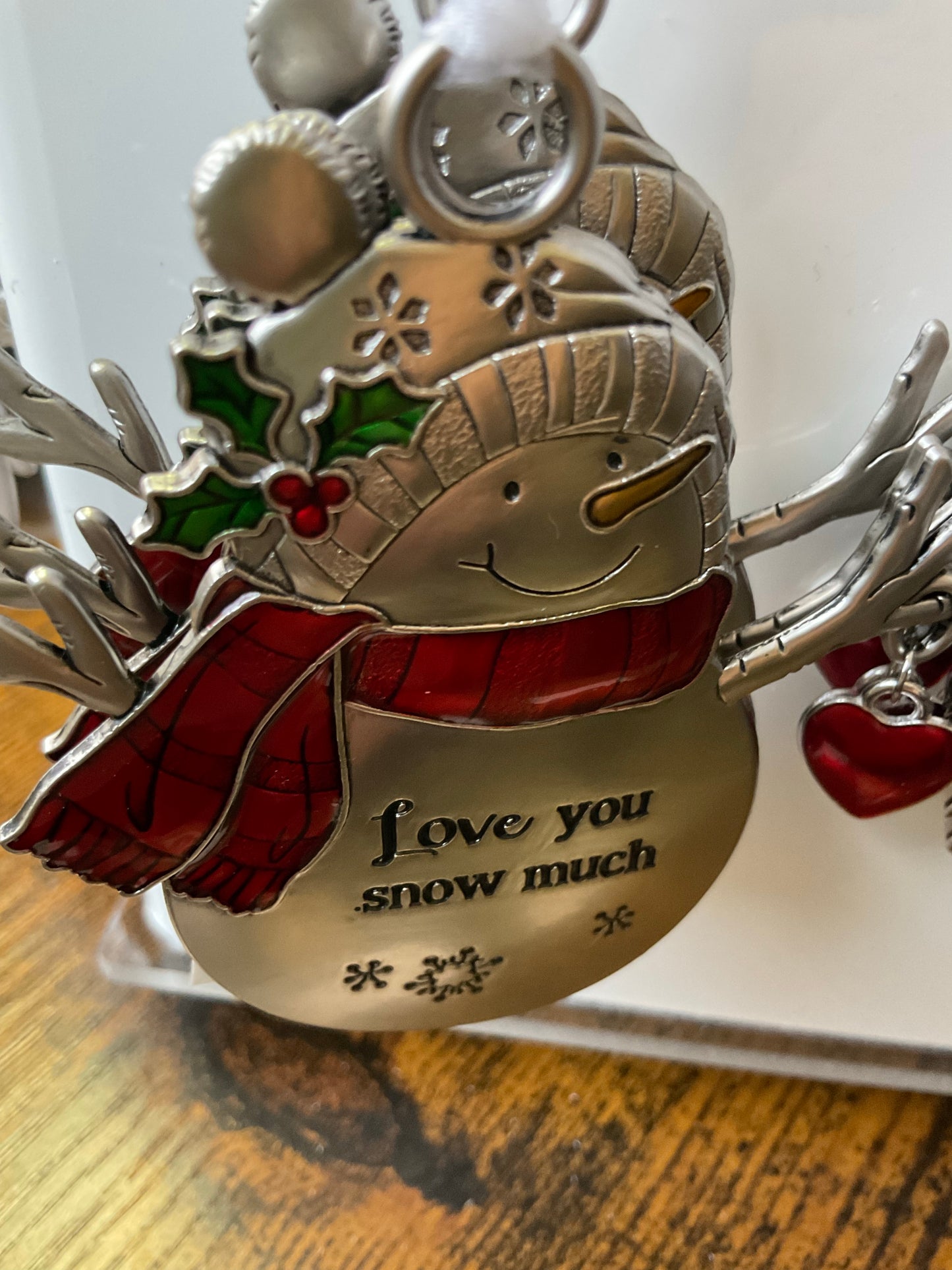 Swirls of Christmas Joy Snowmen Ornaments