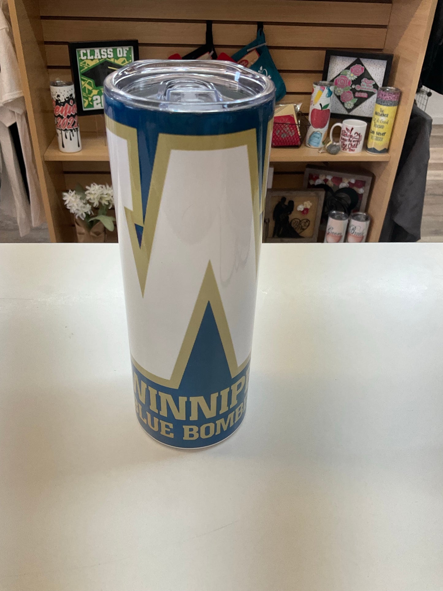 Blue Bomber Tumblers