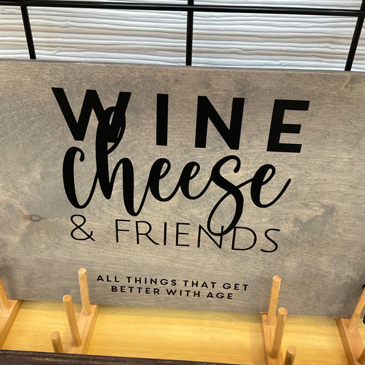 Wine, Cheese Serving Tray