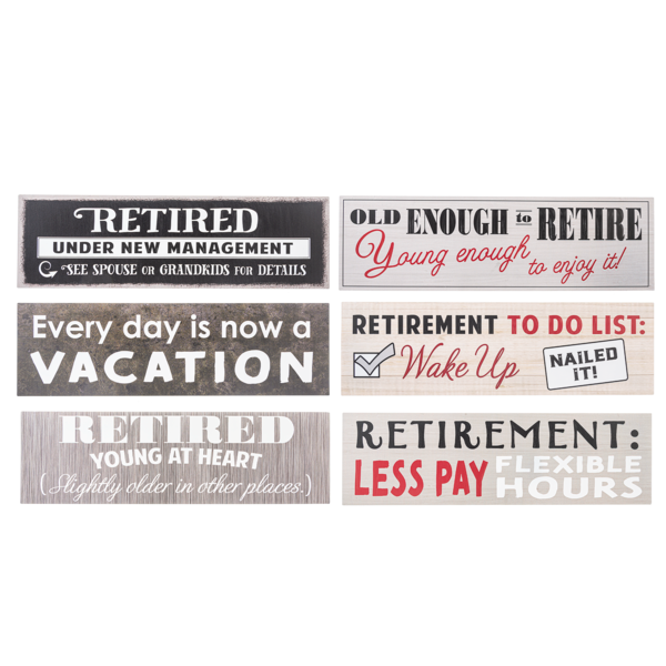 Aluminum Retirement Signs