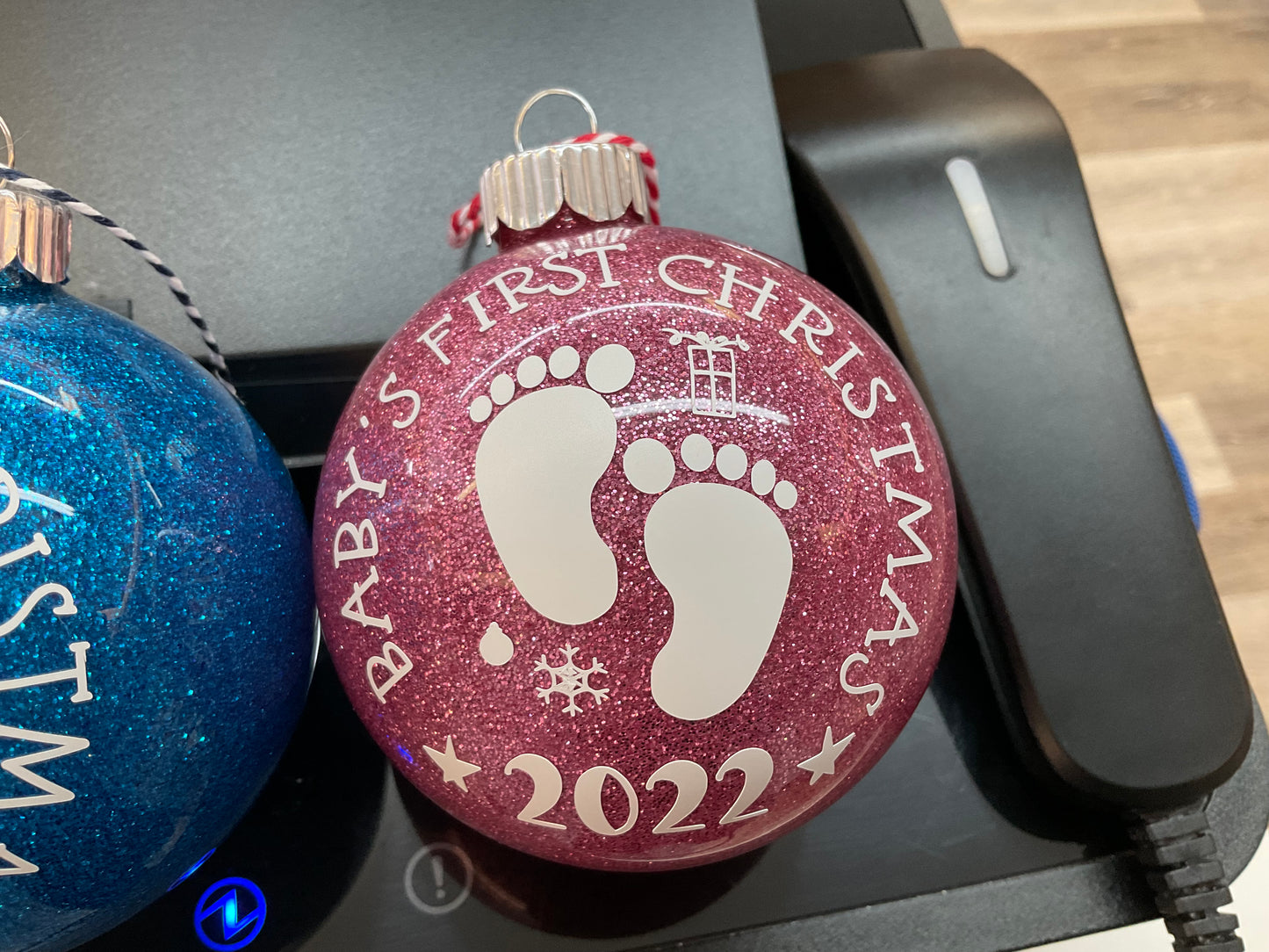 Baby’s First Christmas Small Ball Glitter Ornaments