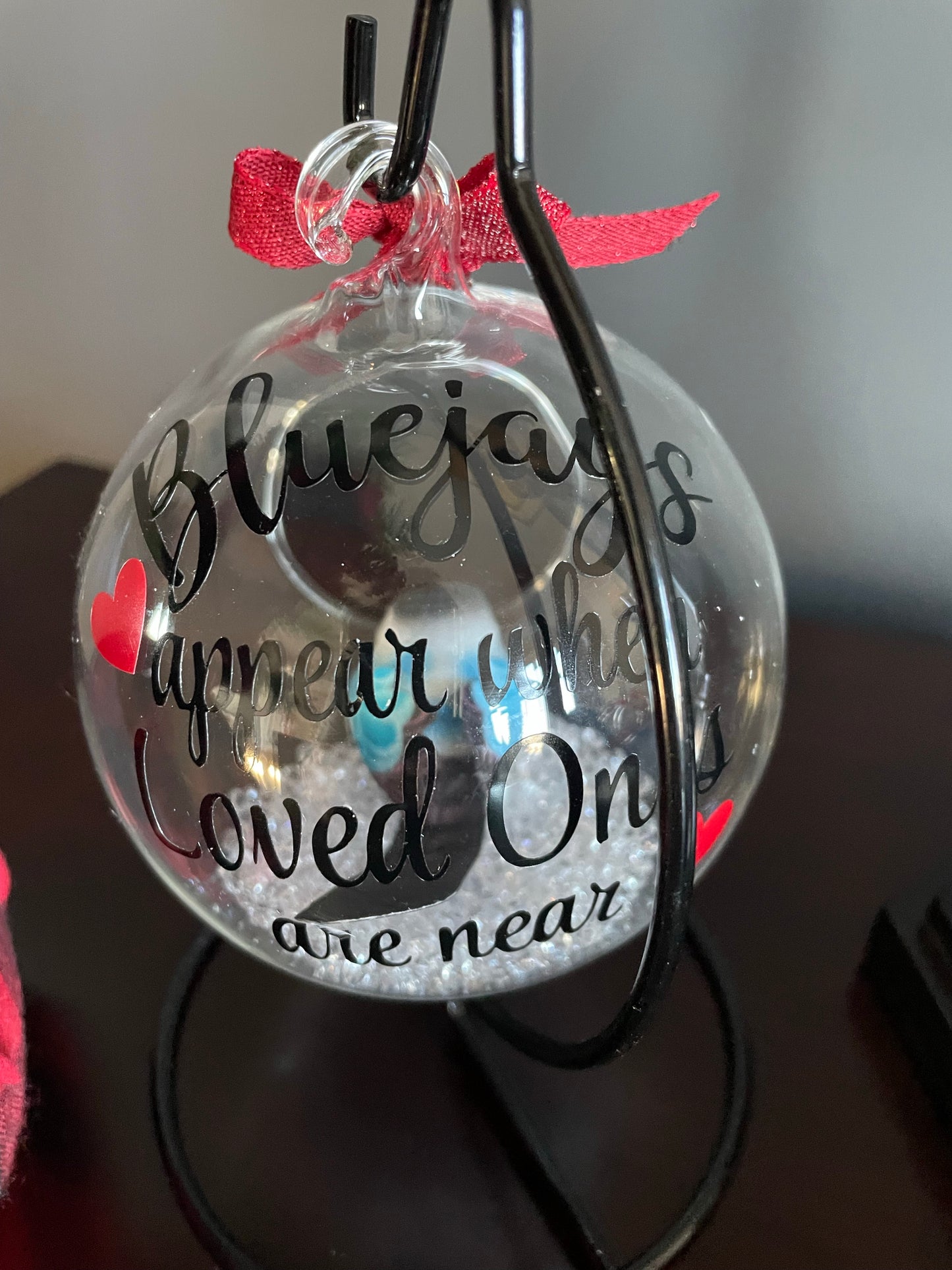 Robins Appear Glass Ornament