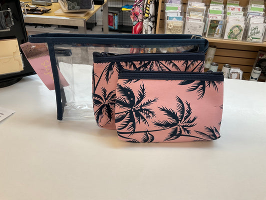 3 Piece Makeup Bag Set