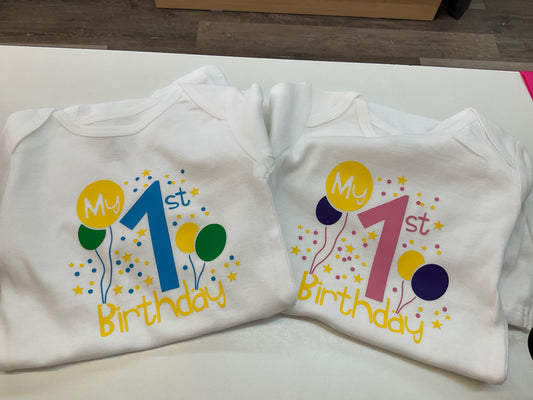 My 1st Birthday Onesie