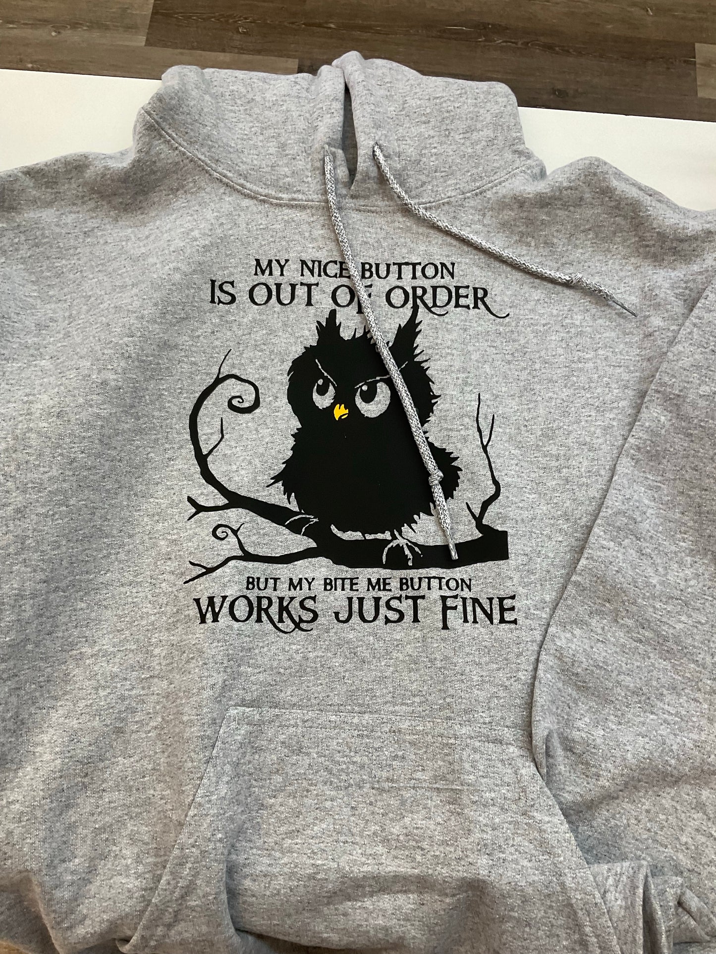 Nice Button Owl T-Shirt