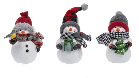 Cozy Snowman Figurine